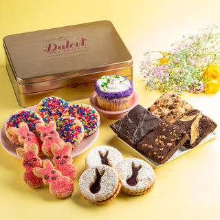 Classic Easter Cookie and Cupcake Gift, Dulcet Gift Baskets - A Blissfully Beautiful Boutique