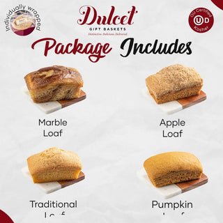 Tea Loaf Assortment, Dulcet Gift Baskets - A Blissfully Beautiful Boutique