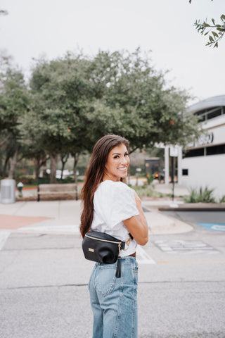 MJ Luxe Sidekick Bag Oynx Noir, Makeup Junkie Bags - A Blissfully Beautiful Boutique