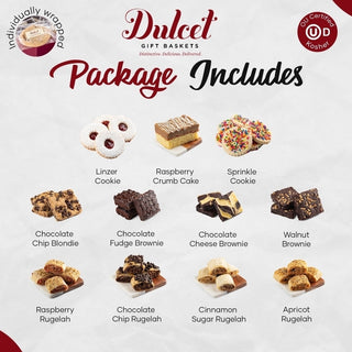 Gourmet Cookie and Brownie Gift Box, Dulcet Gift Baskets - A Blissfully Beautiful Boutique