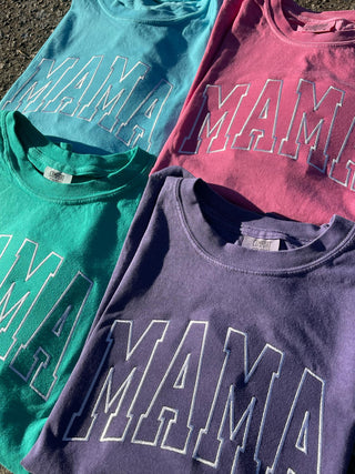 Custom Varsity with September Script Font and Sleeve Embroidered CC Short Sleeve or Sweatshirt  *QUICK SHIP, Merch Girls - A Blissfully Beautiful Boutique
