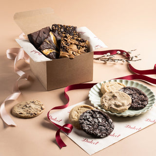 Festive Cookie and Brownie Gourmet Gift Box, Dulcet Gift Baskets - A Blissfully Beautiful Boutique