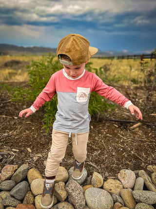 Mountain color block bamboo, Keep the Littles Wild - A Blissfully Beautiful Boutique