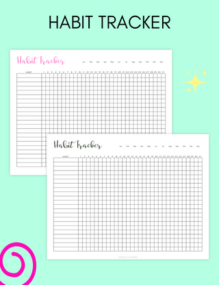 Monthly Habit Tracker, Jessica Autumn - A Blissfully Beautiful Boutique
