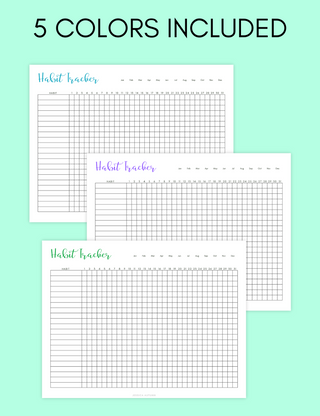 Monthly Habit Tracker, Jessica Autumn - A Blissfully Beautiful Boutique