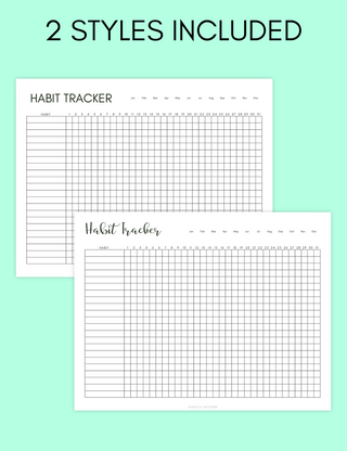 Monthly Habit Tracker, Jessica Autumn - A Blissfully Beautiful Boutique
