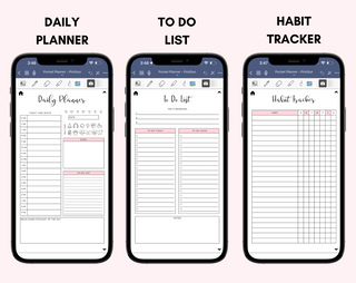 Digital Phone Planner Pink, Jessica Autumn - A Blissfully Beautiful Boutique