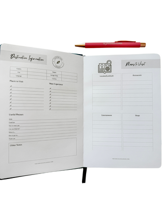 Bon Voyage Travel Journal | Vacation Planner & Memory Keeping Book