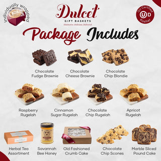 Hostess Pastry and Tea Party Gift Set, Dulcet Gift Baskets - A Blissfully Beautiful Boutique