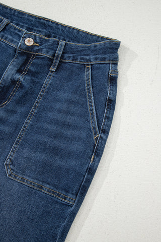 Ashleigh Blue Cropped High Rise Wide Leg Jeans