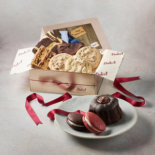 Delightful Sweets Sampler Gift Tin, Dulcet Gift Baskets - A Blissfully Beautiful Boutique