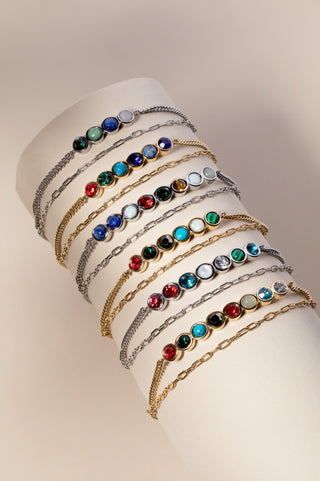 Grandma Hidden Message Acrostic Bolo Bracelet