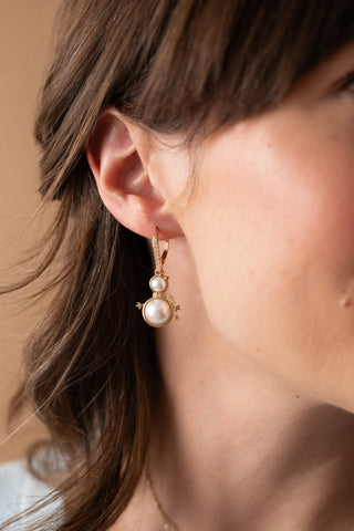 Snowwoman Dangle Earrings