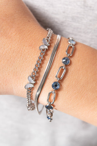 Butterfly Curb Chain Bracelet