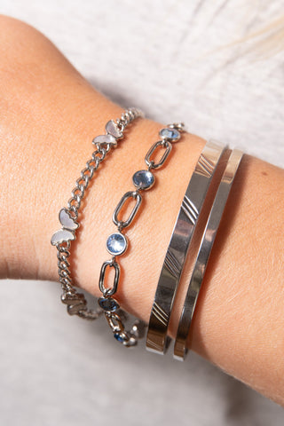 Butterfly Curb Chain Bracelet