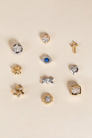 Crystal Cross Mini Stud Earrings