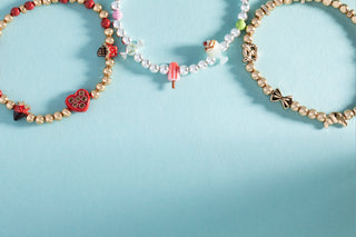 'Carbs are My Love Language' Beaded Stretch Bracelet