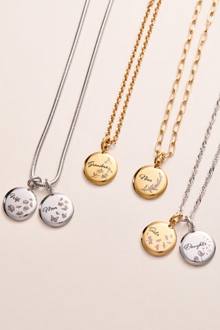 Aunt Flower Disc Charm