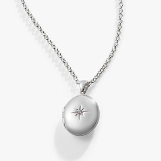 Starburst Locket Necklace