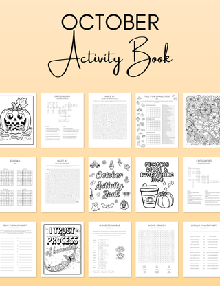 October Activity Book Bundle (Digital + Printable)
