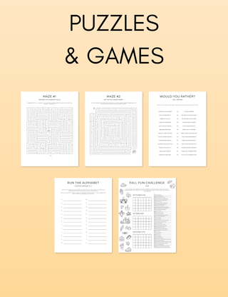 October Activity Book Bundle (Digital + Printable)