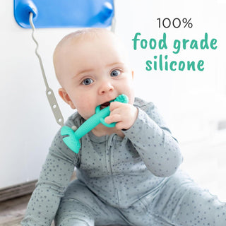 2-in-1 Teether & Training Spoon PINK