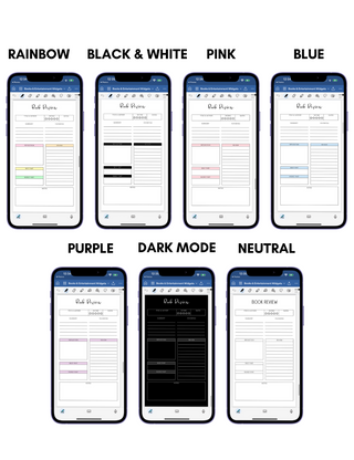 Digital Phone Planner Books & Entertainment Widgets
