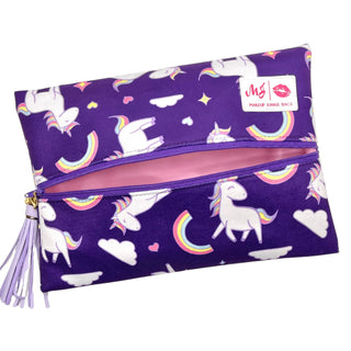 Unicorn Dreams - Purple, Makeup Junkie Bags - A Blissfully Beautiful Boutique
