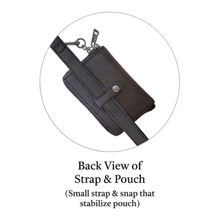 Clip & Go Strap w/Pouch Brushed Vegan Leather, SaveTheGirls - A Blissfully Beautiful Boutique