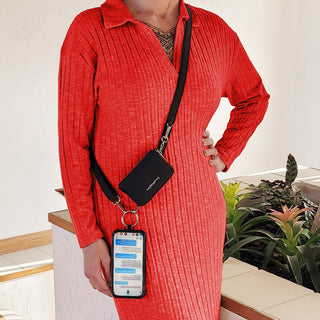 Clip & Go Strap w/Pouch Brushed Vegan Leather, SaveTheGirls - A Blissfully Beautiful Boutique
