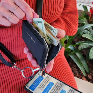 Clip & Go Strap w/Pouch Brushed Vegan Leather, SaveTheGirls - A Blissfully Beautiful Boutique