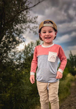 Mountain color block bamboo, Keep the Littles Wild - A Blissfully Beautiful Boutique