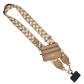 Clip & Go Strap w/Zippered Pouch Chevron, SaveTheGirls - A Blissfully Beautiful Boutique