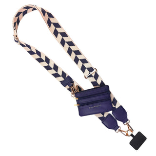Clip & Go Strap w/Zippered Pouch Chevron, SaveTheGirls - A Blissfully Beautiful Boutique