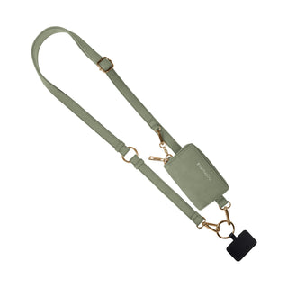 Clip & Go Strap w/Pouch Brushed Vegan Leather, SaveTheGirls - A Blissfully Beautiful Boutique