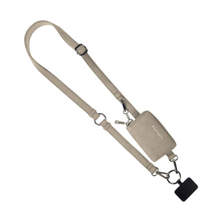 Clip & Go Strap w/Pouch Brushed Vegan Leather, SaveTheGirls - A Blissfully Beautiful Boutique