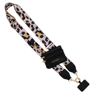 Clip & Go Strap with Pouch - Leopard Collection, SaveTheGirls - A Blissfully Beautiful Boutique
