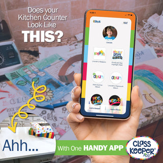 Class Keeper® School Days Memory Book + BONUS App Membership + BONUS Earn & Learn® Chore Chart Pad | (2) Styles