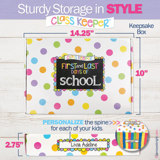 Class Keeper® School Days Memory Book + BONUS App Membership + BONUS Earn & Learn® Chore Chart Pad | (2) Styles