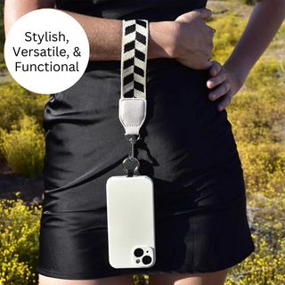 Clip & Go Strap w/Zippered Pouch Chevron, SaveTheGirls - A Blissfully Beautiful Boutique