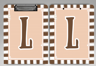 Boho Monogram Clipboard, Merch Girls - A Blissfully Beautiful Boutique