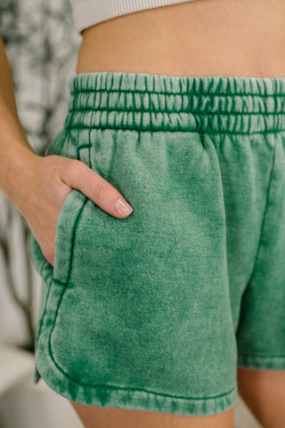 Daily Routine  Mineral Wash Shorts in  Forest, Ave Shops - A Blissfully Beautiful Boutique