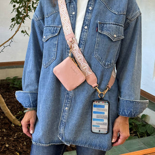 Clip & Go Strap w/RFID Pouch Diamond Pattern, SaveTheGirls - A Blissfully Beautiful Boutique