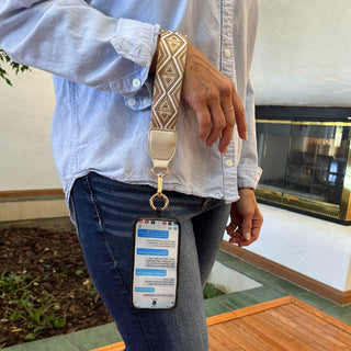 Clip & Go Strap w/RFID Pouch Diamond Pattern, SaveTheGirls - A Blissfully Beautiful Boutique