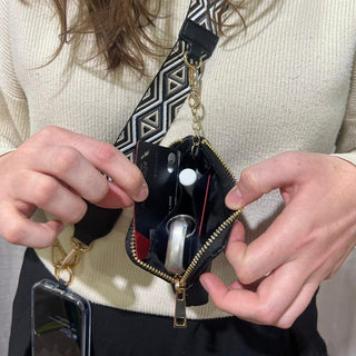 Clip & Go Strap w/RFID Pouch Diamond Pattern, SaveTheGirls - A Blissfully Beautiful Boutique