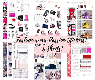 Fashion is my Passion Sticker Kit - 6 Sheets