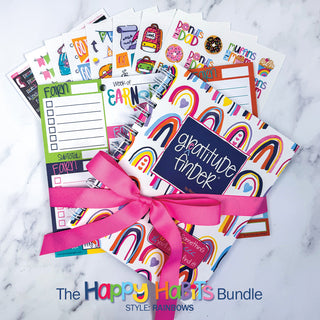 Happy Habits Bundle for Kids | Chore Chart, Gratitude Journal & Stickers + BONUS App Membership