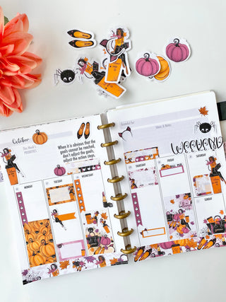 Halloween Kitty Sticker Set - 4 Sheets