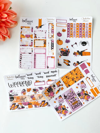Halloween Kitty Sticker Set - 4 Sheets