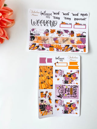 Halloween Kitty Sticker Set - 4 Sheets